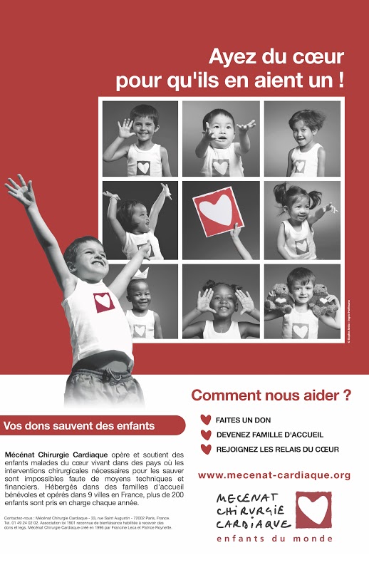Affiche mécénat chirurgie cardiaque